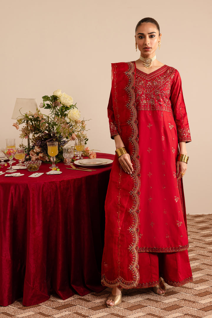 Zanel 3Pc - Embroidered Luxe Pret