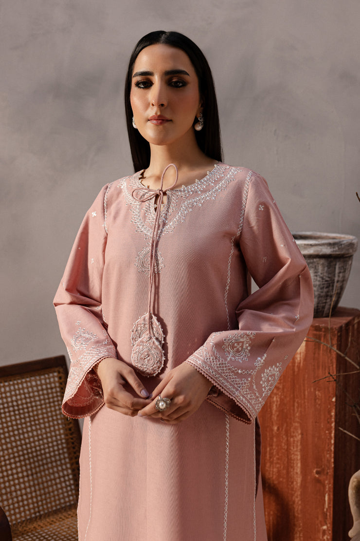 Cotton Candy 2Pc - Embroidered Khaddar Dress - BATIK