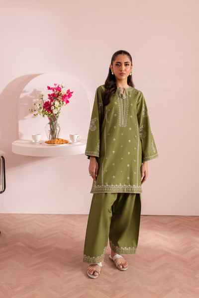 Grass Pearl 2Pc - Embroidered Lawn Dress - BATIK