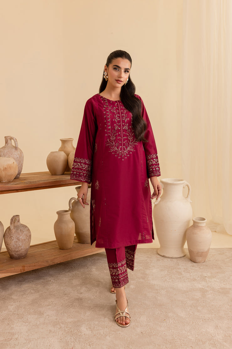 Geemo 2Pc - Embroidered Lawn Dress - BATIK