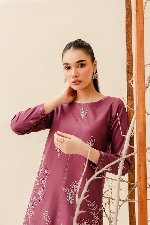Livy 2Pc - Embroidered Khaddar Dress - BATIK