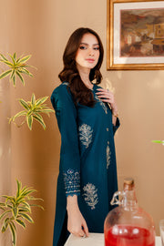 Melvin 2Pc - Embroidered Khaddar Dress - BATIK