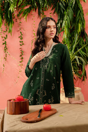 Liana 2Pc - Embroidered Khaddar Dress - BATIK