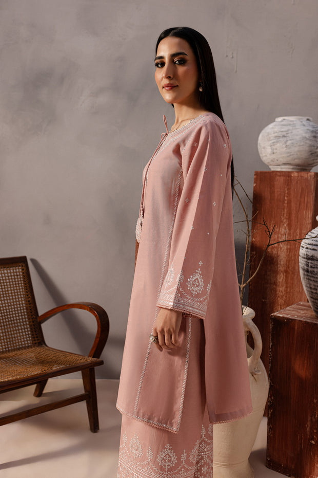 Cotton Candy 2Pc - Embroidered Khaddar Dress - BATIK