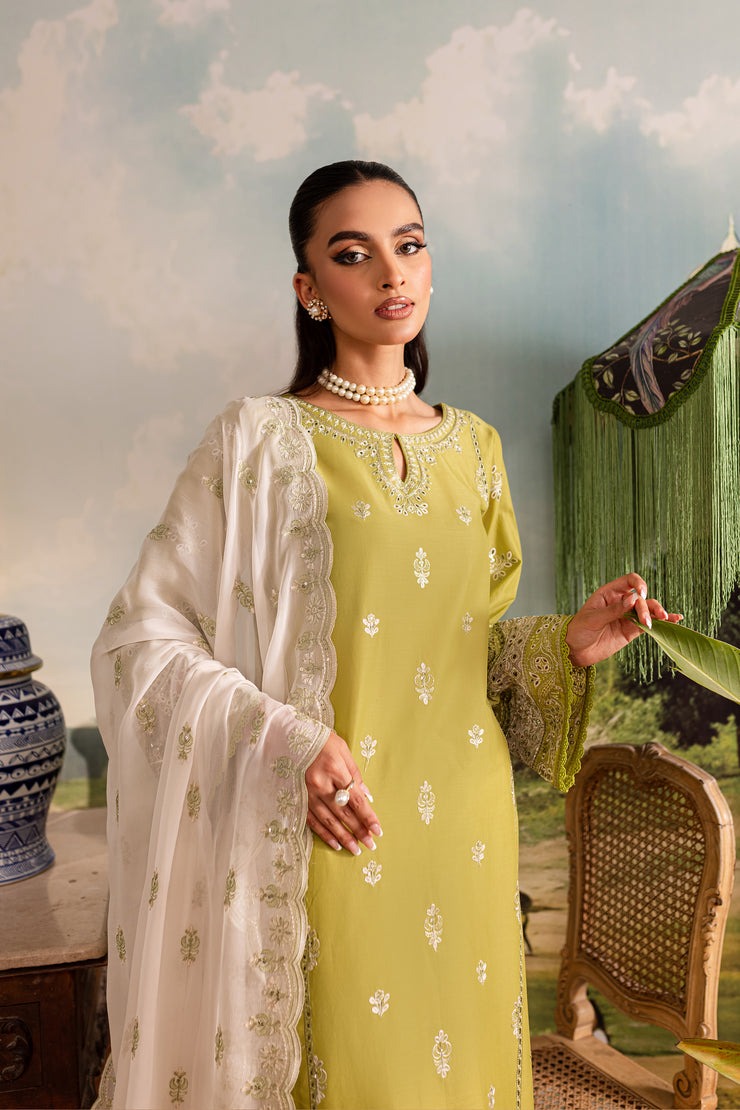 Peiris 3Pc - Embroidered Lawn Dress - BATIK