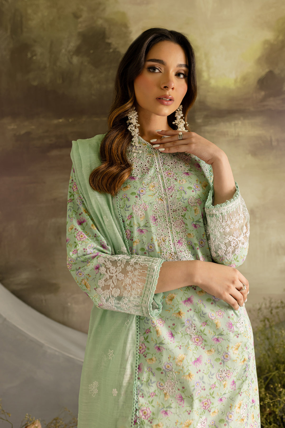 Laya 3Pc - Printed Lawn Dress