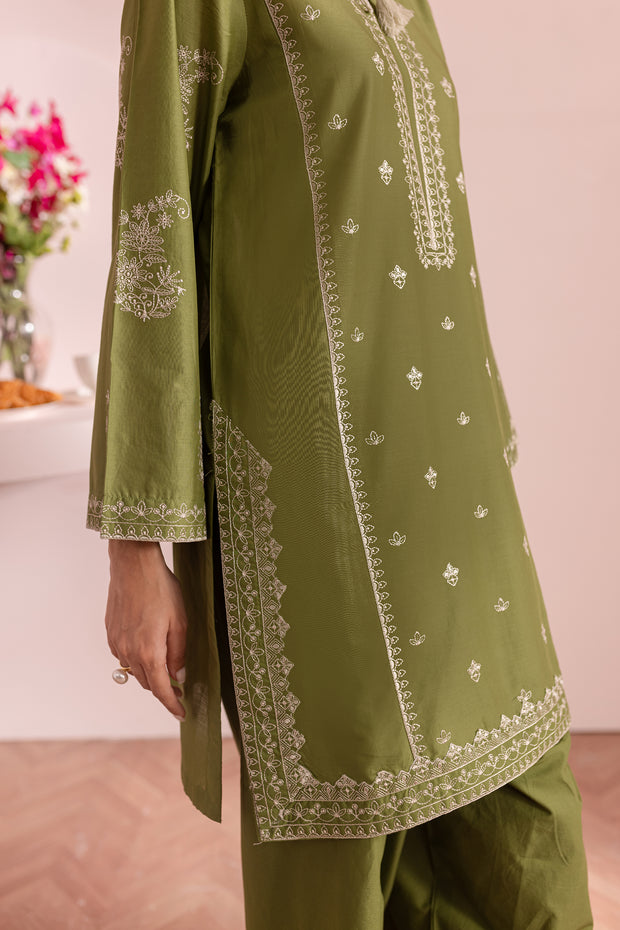 Grass Pearl 2Pc - Embroidered Lawn Dress - BATIK