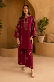 Hobbit 2Pc- Embroidered Karandi Dress