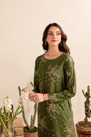 Bertha 2Pc - Embroidered Lawn Dress - BATIK