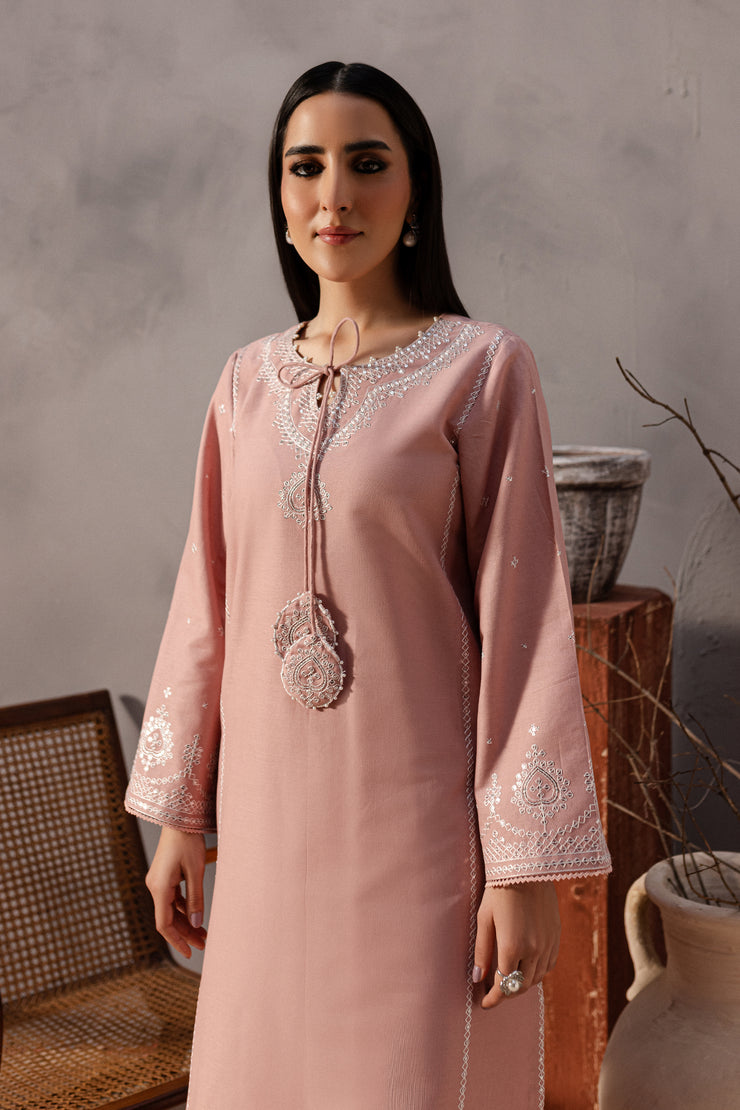 Cotton Candy 2Pc - Embroidered Khaddar Dress - BATIK