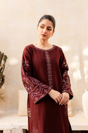 Adney 2Pc - Embroidered Khaddar Dress - BATIK