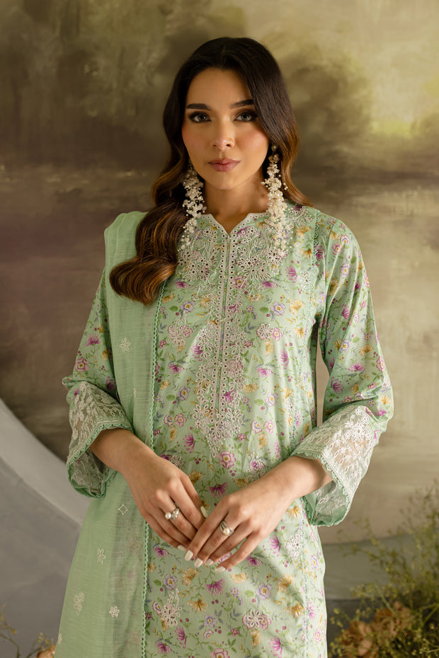 Laya 3Pc - Printed Lawn Dress