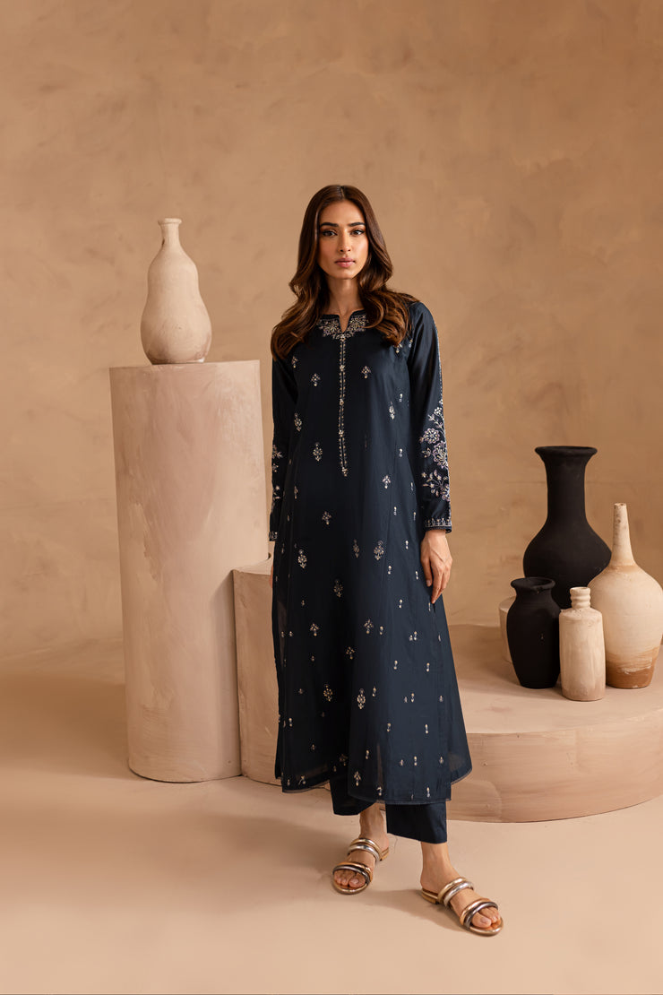 Kaia 2Pc - Embroidered Lawn Dress - BATIK