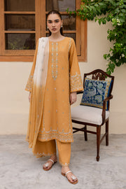 Erika 3Pc - Embroidered Khaddar Dress - BATIK