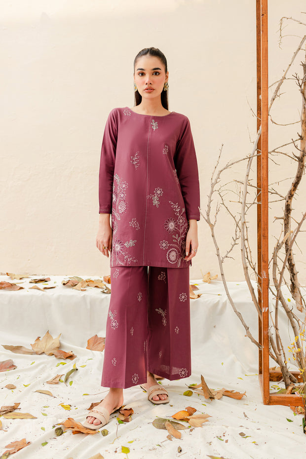 Livy 2Pc - Embroidered Khaddar Dress - BATIK
