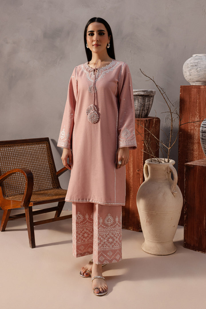 Cotton Candy 2Pc - Embroidered Khaddar Dress - BATIK