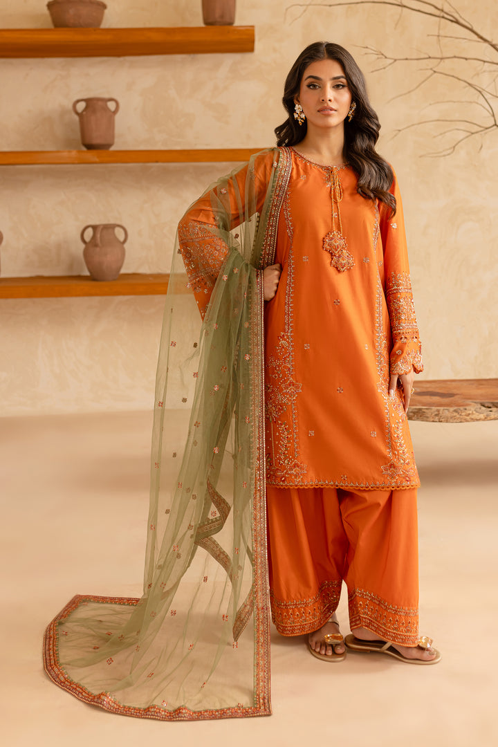 Jetsport 3Pc - Embroidered Lawn Dress