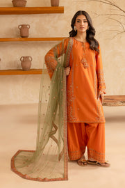 Jetsport 3Pc - Embroidered Lawn Dress