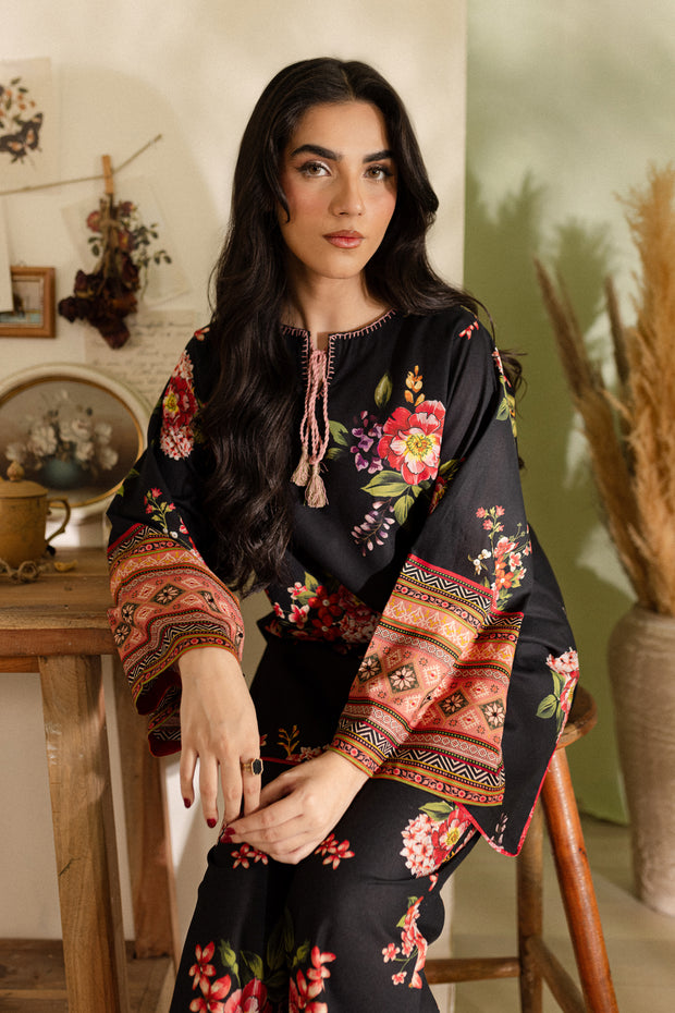 Eclipse 2Pc - Printed Khaddar Dress