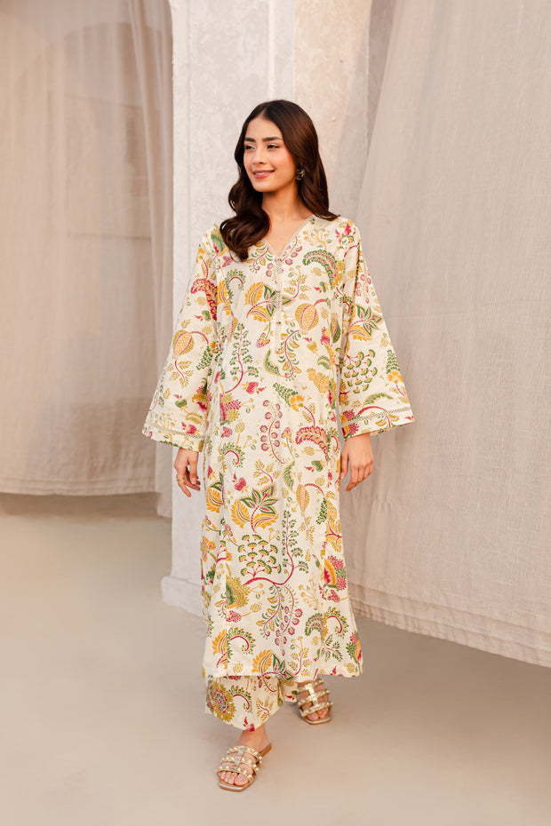 Hanil 2Pc - Printed Cambric Dress - BATIK