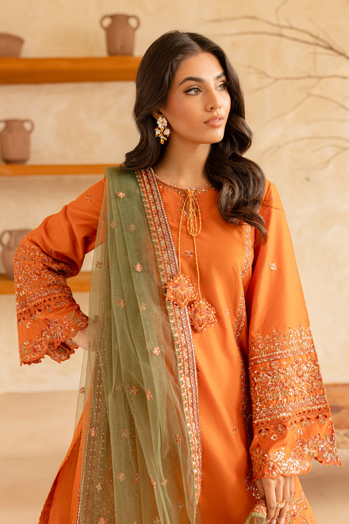 Jetsport 3Pc - Embroidered Lawn Dress