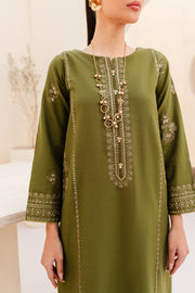 Wren 2Pc - Embroidered Khaddar Dress - BATIK