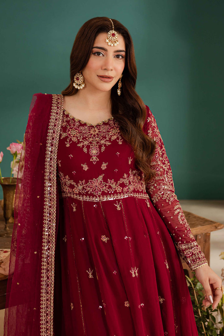 Zauq 3Pc - Embroidered Luxe Pret