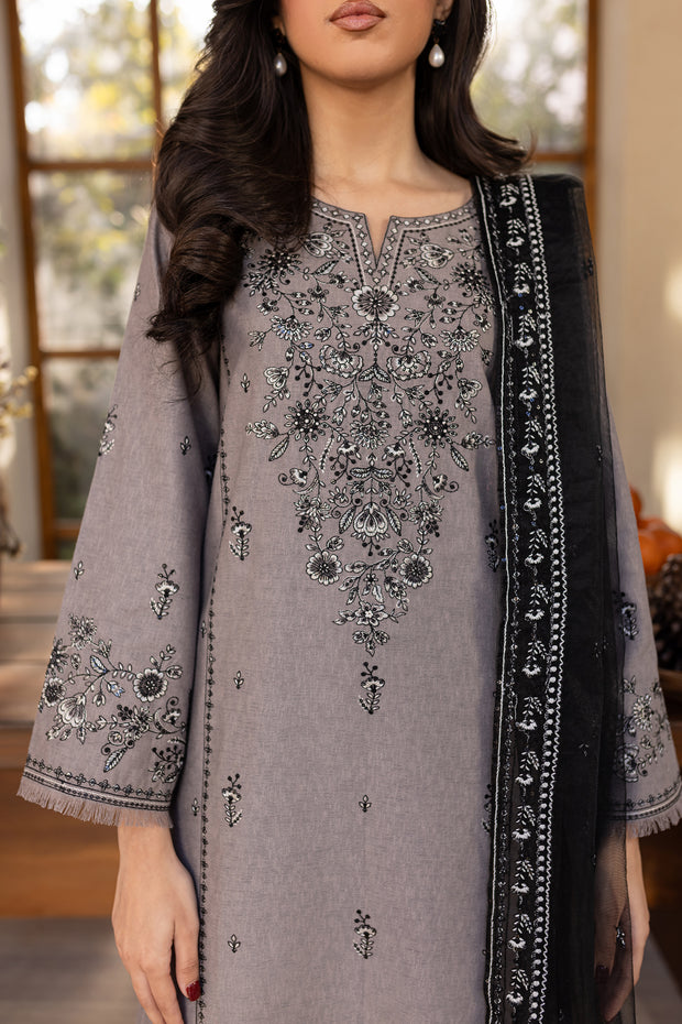 Welz 3Pc - Embroidered Karandi Dress