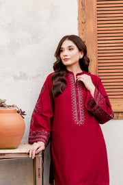 Cosmo 2Pc - Embroidered Khaddar Dress - BATIK
