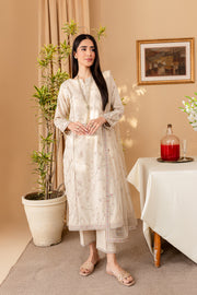 Aylin 3Pc - Embroidered Karandi Dress - BATIK