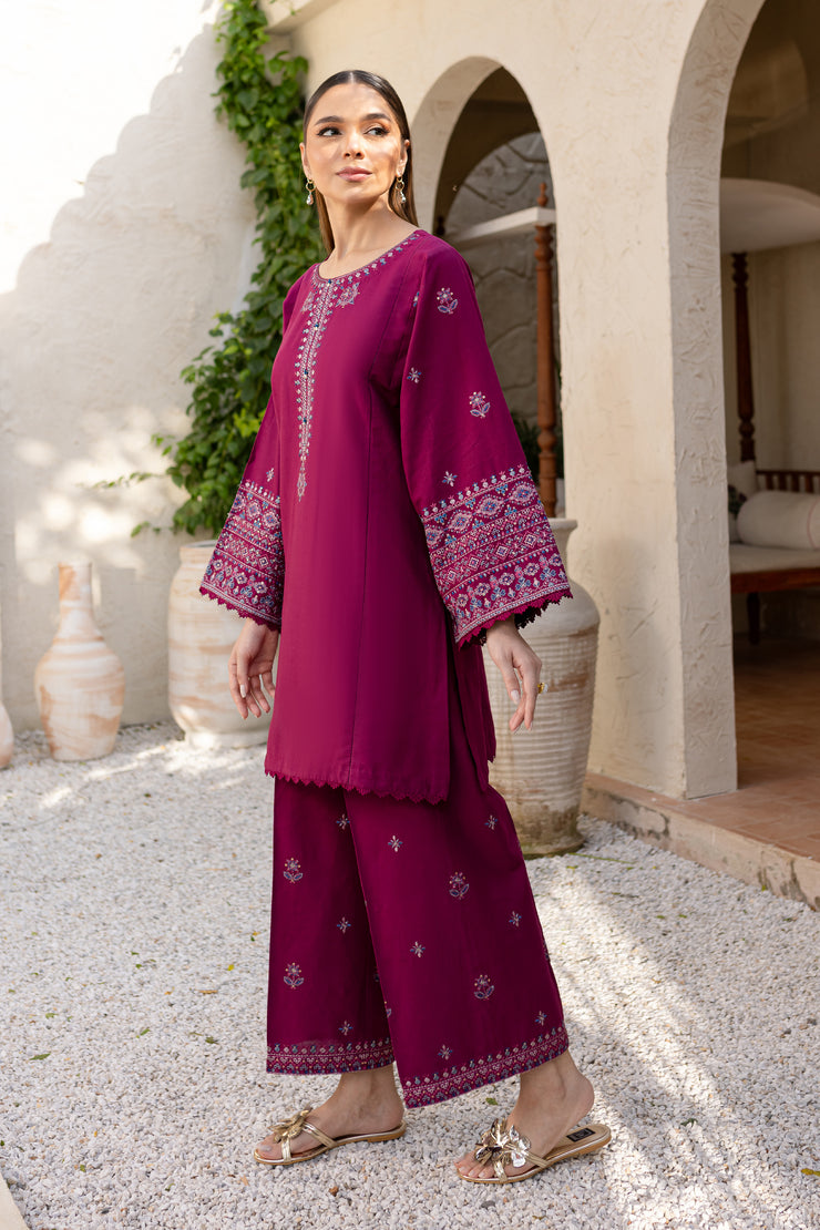 Kelesto 2Pc - Embroidered Khaddar Dress