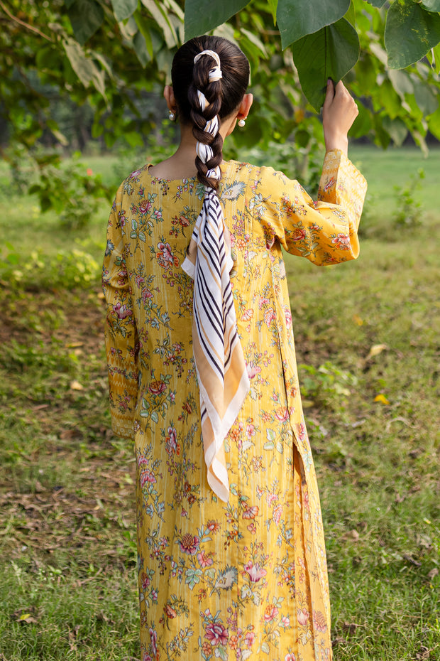 Edna 2Pc - Printed Khaddar Dress