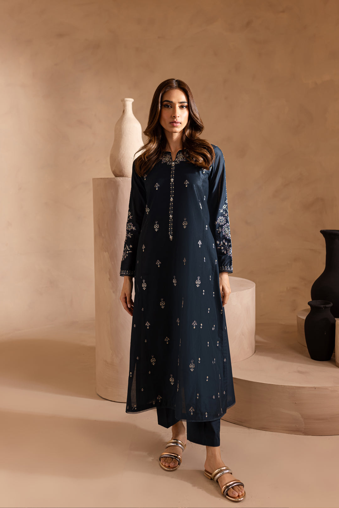 Kaia 2Pc - Embroidered Lawn Dress - BATIK