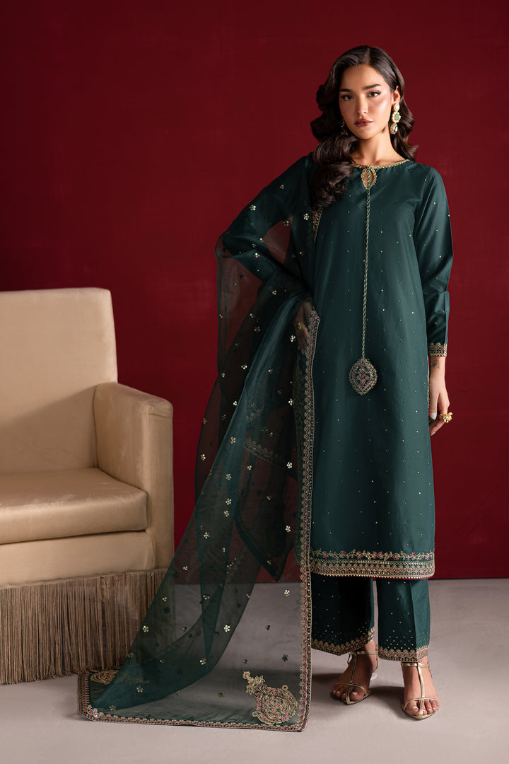 Emerald Glam 3Pc- Festive Luxe Pret