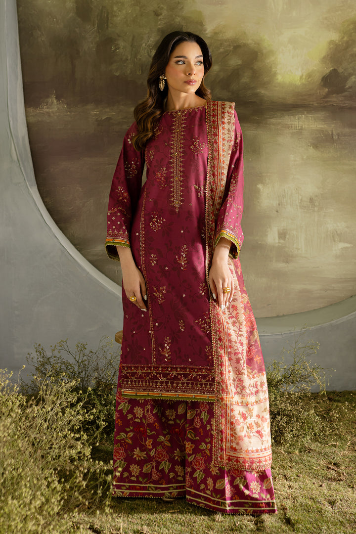 Roma Pink 3Pc - Printed Lawn Dress