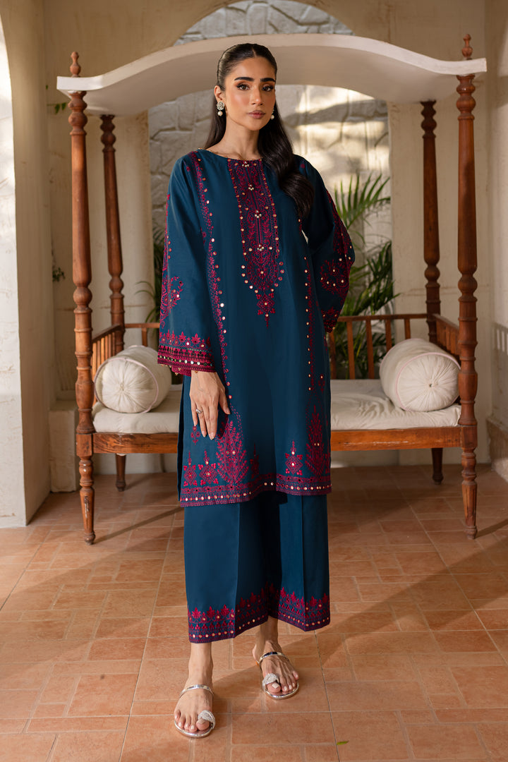 Meeru 2Pc - Embroidered Khaddar Dress - BATIK