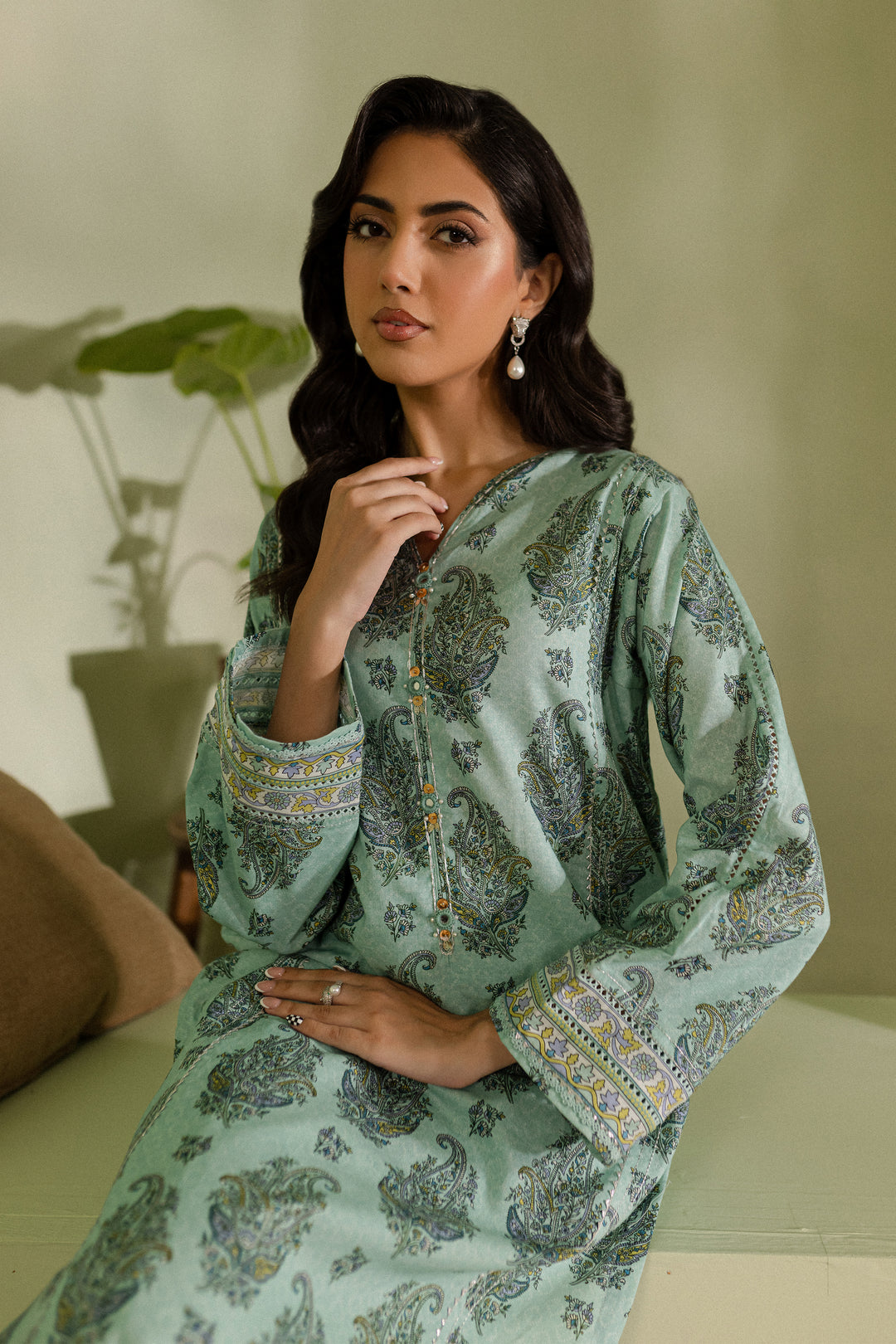 Fris 2Pc - Printed Khaddar Dress - BATIK