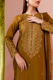 Nahal 3Pc - Embroidered Cambric Dress - BATIK