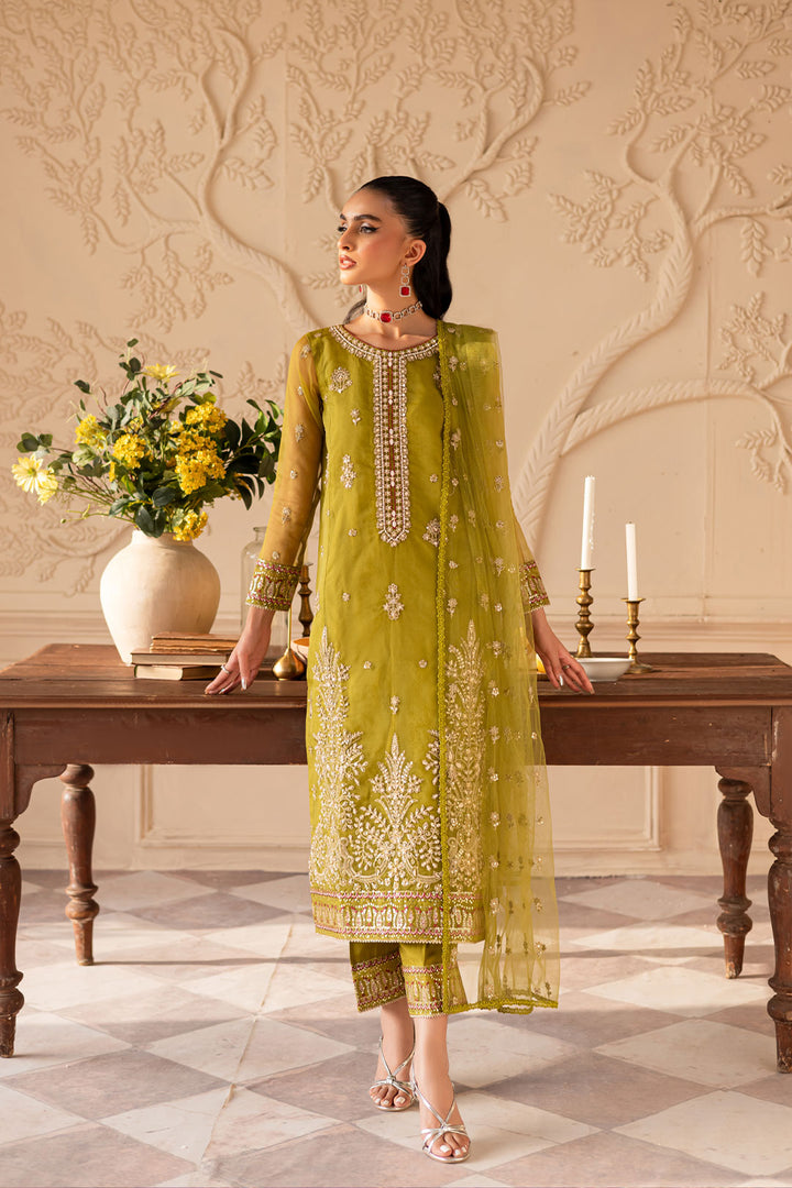 Halia 3PC - Embroidered Luxe Pret