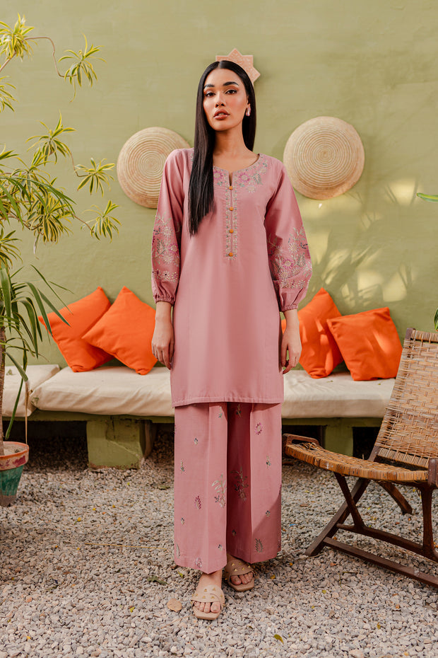 Nelly 2Pc - Embroidered Khaddar Dress - BATIK