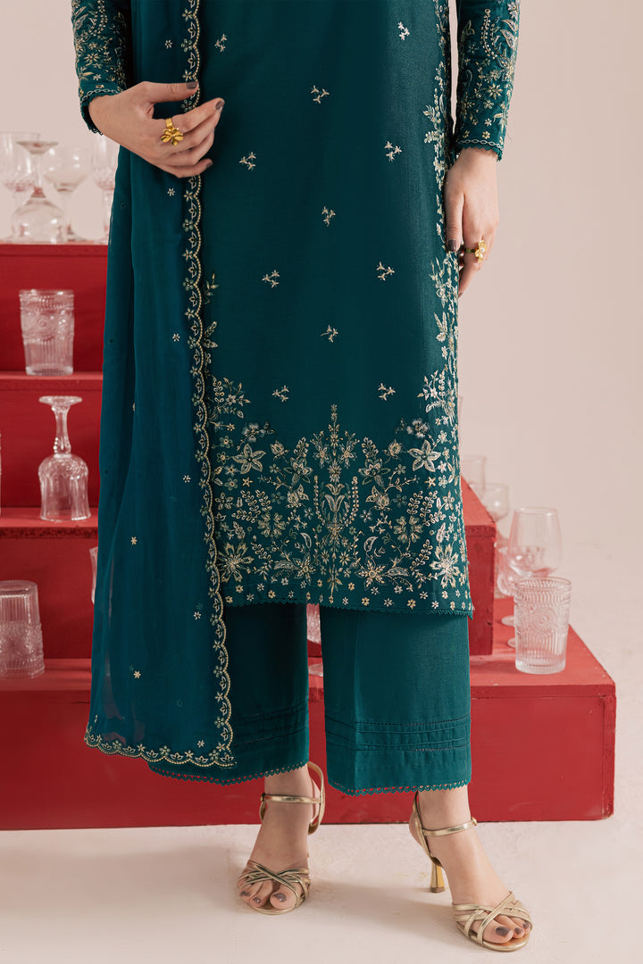 Dark Forest 3Pc - Embroidered Khaddar Dress