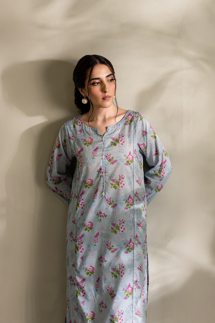 Elania 2Pc - Printed Lawn Dress - BATIK