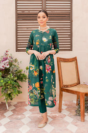 Dig. Teal Flower 2Pc - BATIK