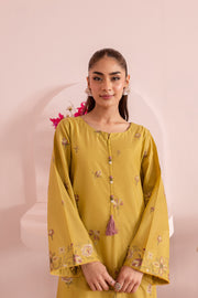 Lime Stitch 2Pc - Embroidered Lawn Dress - BATIK