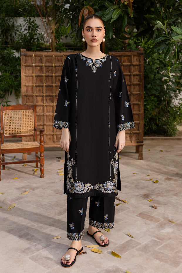 Nashwa 2Pc - Embroidered Khaddar Dress - BATIK