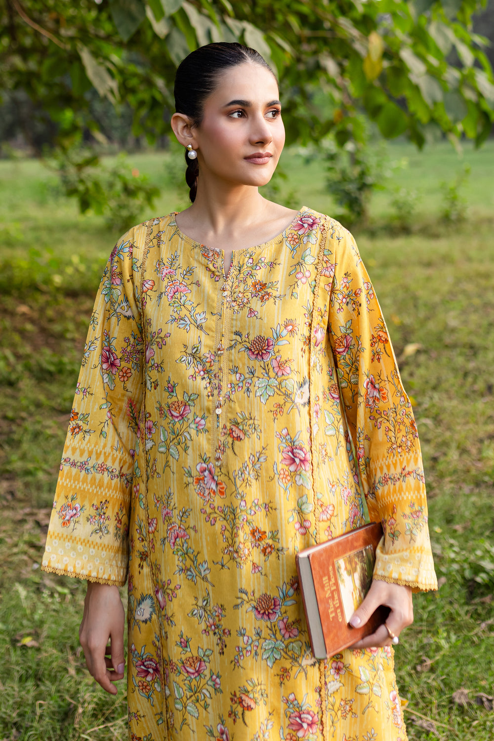 Edna 2Pc - Printed Khaddar Dress - BATIK