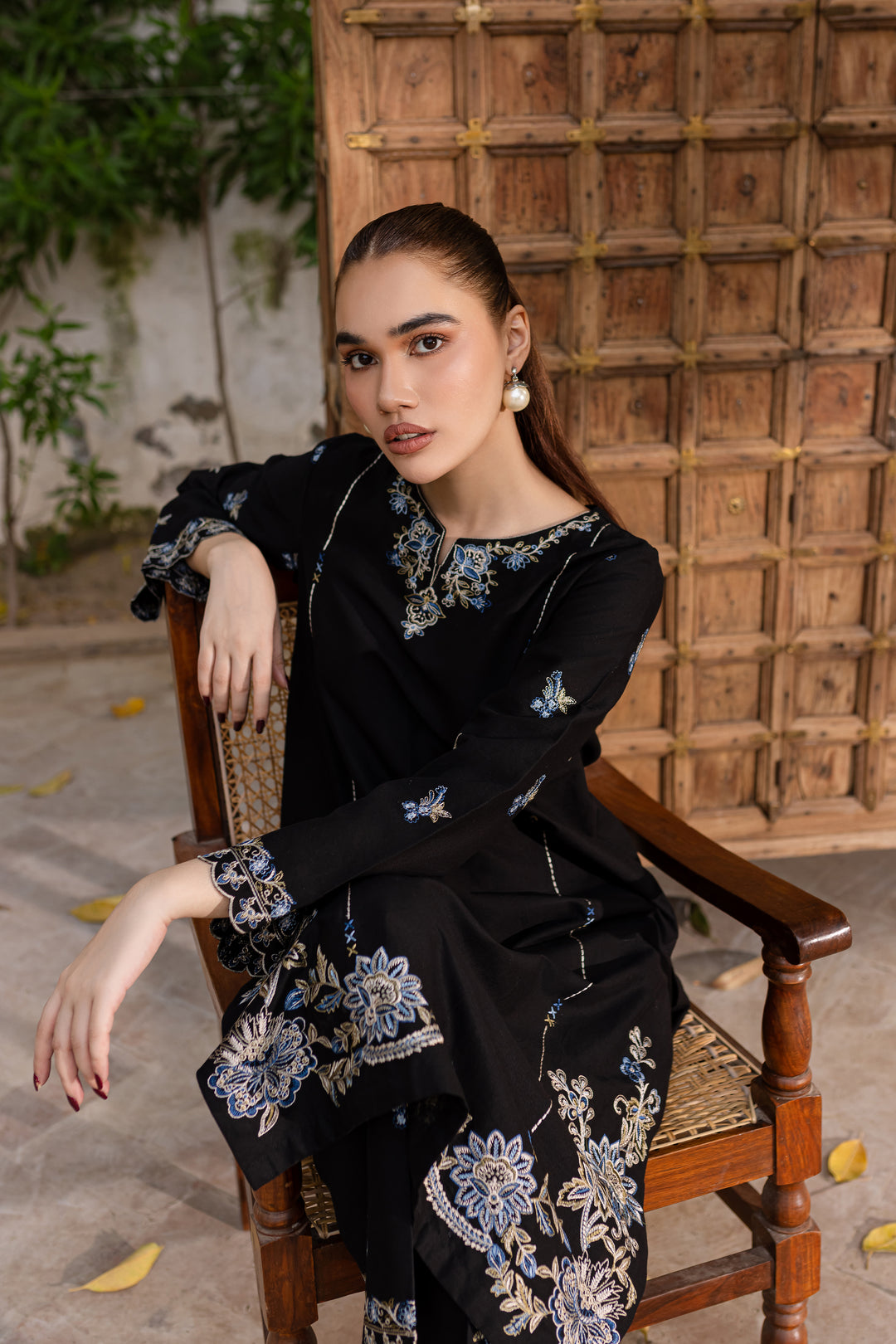 Nashwa 2Pc - Embroidered Khaddar Dress - BATIK