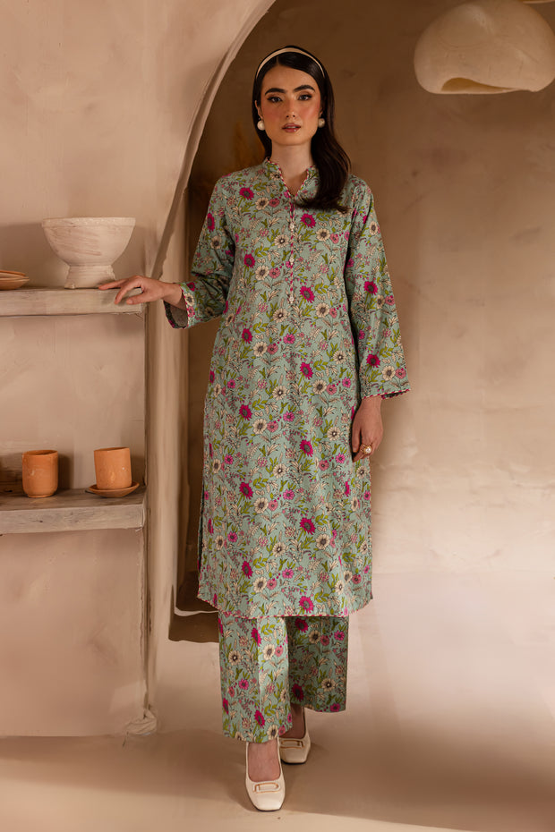 Salsa 2Pc - Printed Khaddar Dress