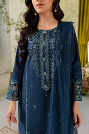 Shadow 3Pc - Embroidered Lawn Dress