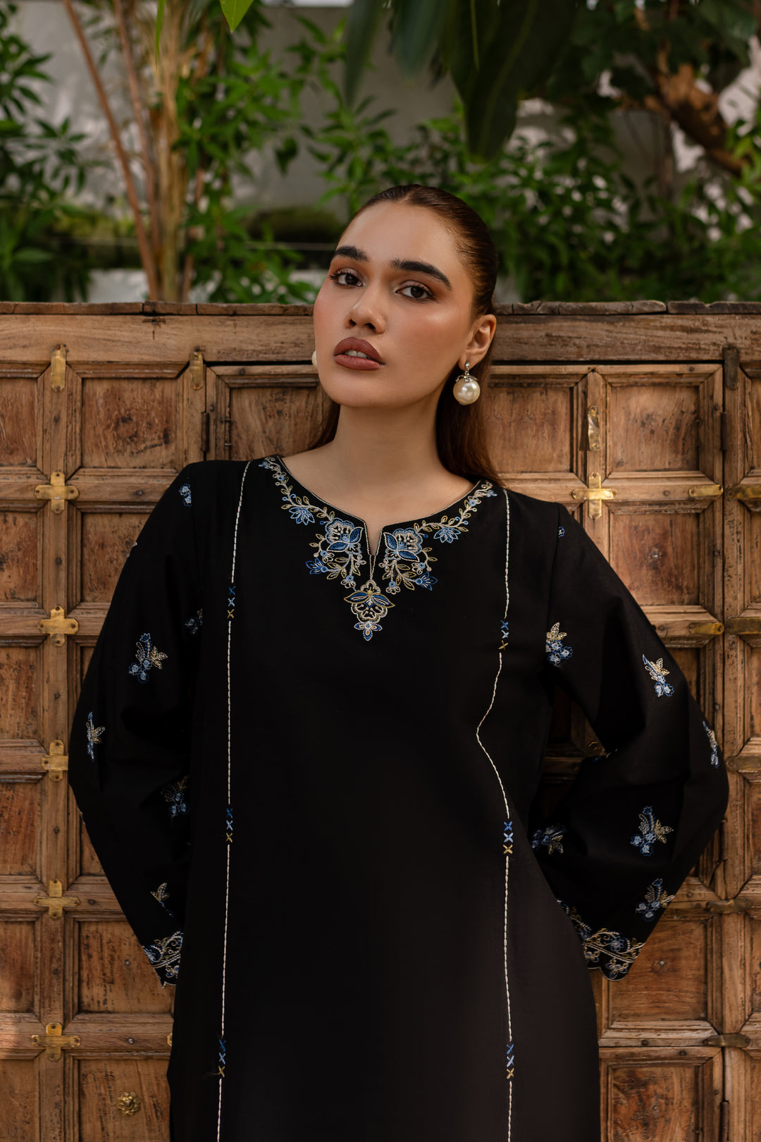 Nashwa 2Pc - Embroidered Khaddar Dress - BATIK